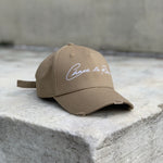 DISTRESSED TRUCKER - WHITE SIGNATURE